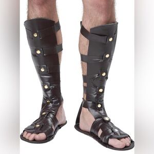 California Costumes Halloween Brown Gladiator Sandals NEW
